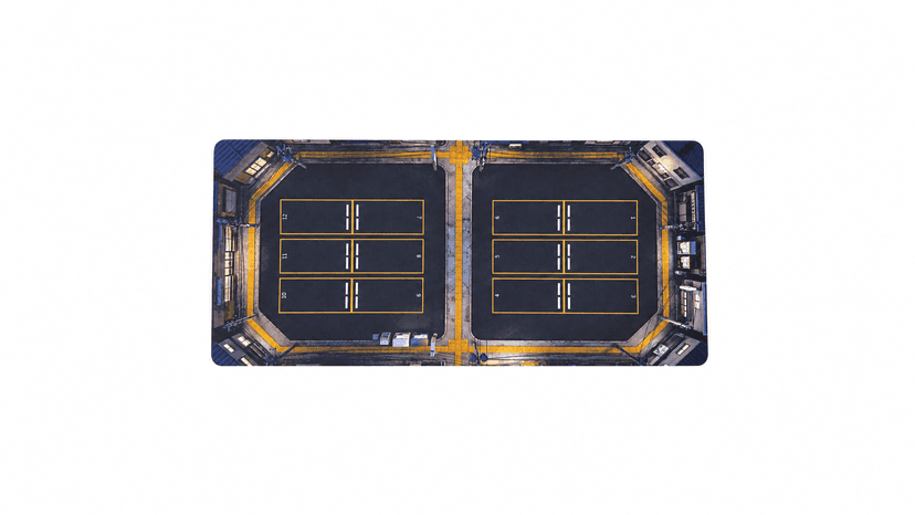 Parking Lot Mat Diorama For 1:64 Scale Cars Size 11x22 Inches ( Cars Are Not Included ) 